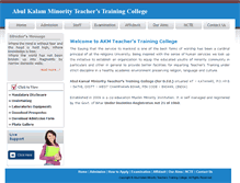 Tablet Screenshot of akmteacherstrainingcollege.com